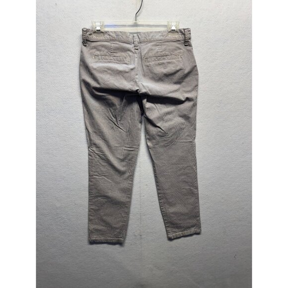 Gap Womens Mid-Rise Striped Ankle Pants With Button Front Size 0 - Picture 9 of 9